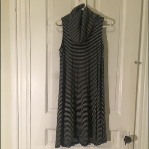 Black and Gray Striped Dress